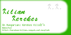 kilian kerekes business card
